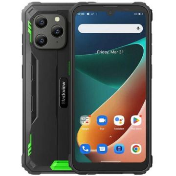 Blackview Telefon Mobil Blackview BV5300 Pro, Procesor Mediatek MT6765 Helio P35, Ecran IPS LCD 6.1, 4GB RAM, 64GB Flash, Camera Tripla 13 MP, Wi-Fi, 4G, Dual Sim, Android, Negru/Verde