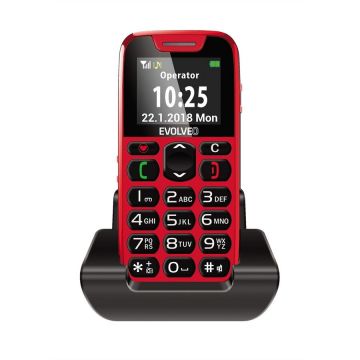 Evolveo Telefon Evolveo EasyPhone EP500, pentru varstnici, rosu