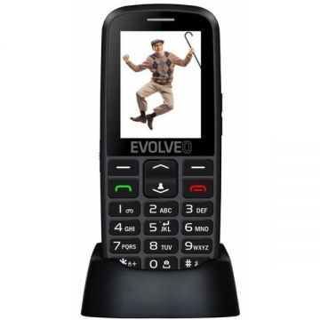 Evolveo Telefon mobil Evolveo Easyphone EP-550, Ecran 2.4, Single SIM, buton SOS, Negru