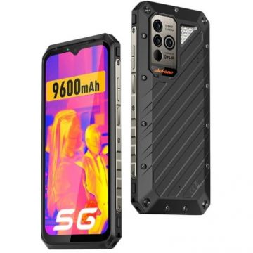 Generic Telefon mobil Ulefone Power Armor 18T Negru, 5G, 108MP, Camera termica, IPS 6.58, 12GB RAM extensibil, 256GB ROM, Negru