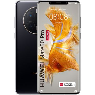 Huawei Telefon mobil Huawei Mate 50 Pro, 8GB RAM, 256GB, 4G, Black
