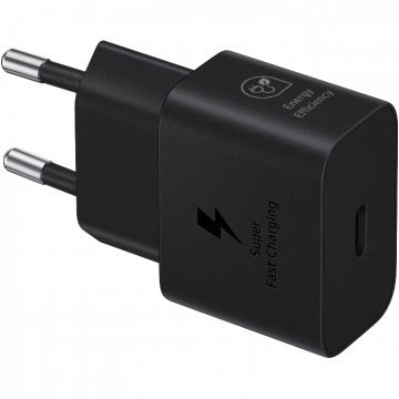 Incarcator 25W 3A x1 USB-C Negru