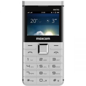 Maxcom Telefon mobil MaxCom Comfort MM760, 2.3, Dual SIM, Alb