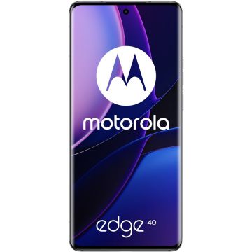 Motorola Telefon mobil Motorola Edge 40, Dual SIM, 8GB RAM, 256GB, 5G, Leather Eclipse Negru
