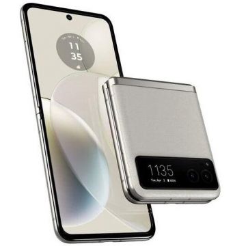 Motorola Telefon Mobil Motorola Razr 40, Procesor Qualcomm SM7450-AB Snapdragon 7 Gen 1, Octa-Core, Foldable LTPO AMOLED Capacitive touchscreen 6.9, 8GB RAM, 256GB Flash, Camera Duala 64 + 13 MP, 5G, Wi-Fi, Dual SIM, Android, Bej Motorola Telefon Mobil Motorola Razr 40, Procesor Qualcomm SM7450-AB Snapdragon 7 Gen 1, Octa-Core, Foldable LTPO AMOLED Capacitive touchscreen 6.9, 8GB RAM, 256GB Flash, Camera Duala 64 + 13 MP, 5G, Wi-Fi, Dual SIM, Android, Bej