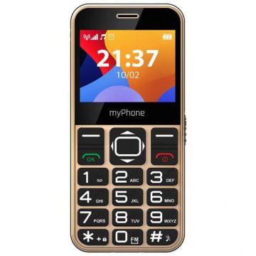 Myphone Telefon mobil myPhone Halo 3, Ecran IPS 2.31, Camera 0.3 MP, Single Sim, 2G, Auriu