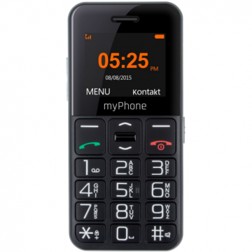 Myphone Telefon mobil MyPhone Halo Easy 2G, 1.8, VGA, 1000mAh, Negru