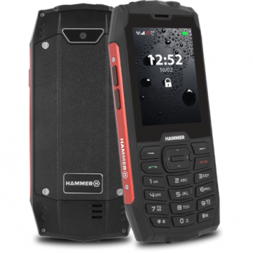 Myphone Telefon mobil MyPhone Hammer 4 Dual SIM 2G Negru-Rosu