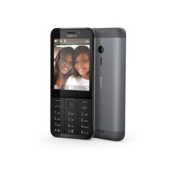 Nokia Telefon mobil Nokia 230 Dual SIM, Negru-Argintiu