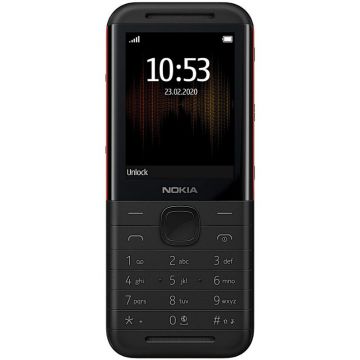 Nokia Telefon Mobil Nokia 5310 (2020), Ecran 2.4, 8MB RAM, 16MB Flash, Camera VGA, 2G, Bluetooth, Dual SIM (Negru/Rosu)