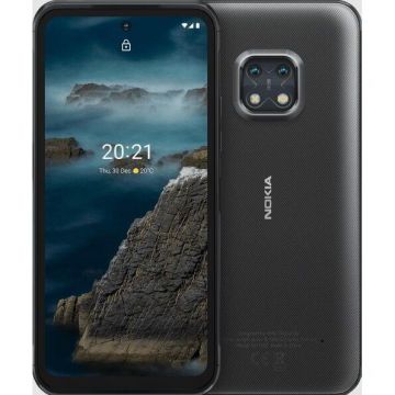 Nokia Telefon mobil Nokia XR20, Dual SIM, Rugged, 4GB RAM, 64GB, 5G, Negru