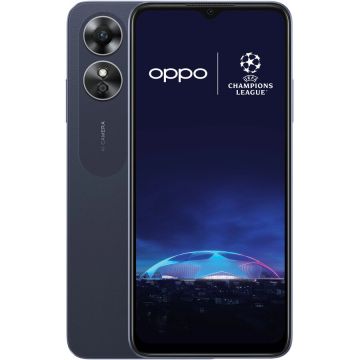 OPPO Telefon mobil OPPO A17, Dual SIM, 64GB, 4GB RAM, 4G, Negru