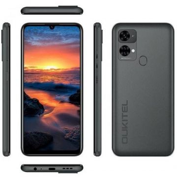 OUKITEL Telefon Mobil Oukitel C33, Procesor Unisoc T606 Octa-Core, Capacitive touchscreen 6.8, 8GB RAM, 256GB Flash, Camera 50 MP, Wi-Fi, 4G, Dual Sim, Android, Negru