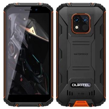 OUKITEL Telefon Mobil Oukitel WP18 Pro, Procesor MediaTek Helio P22, TFT 5.93, 4GB RAM, 64GB Flash, Camera 13MP, 4G, Wi-Fi, Dual Sim, Android, Negru/Portocaliu