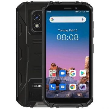 OUKITEL Telefon Mobil Oukitel WP18, Procesor MediaTek Helio A22, TFT HD+ Capacitive Touchscreen 5.93, 4GB RAM, 32GB Flash, Camera 13 MP, 4G, Wi-Fi, Dual Sim, Android, Negru