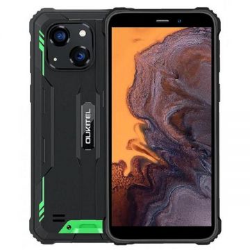 OUKITEL Telefon Mobil Oukitel WP20 Pro, Procesor MediaTek Helio A22, TFT 5.93, 4GB RAM, 64GB Flash, Camera 20MP, Wi-Fi, 4G, Dual Sim, Android, Negru-Verde