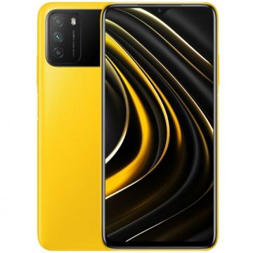 POCO Telefon mobil POCO M3, Dual SIM, 6GB RAM, 64GB, 4G, Galben