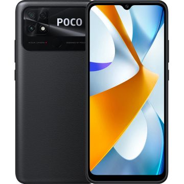 POCO Telefon mobil Xiaomi Poco C40, Dual SIM, 64GB, 4GB RAM, 4G, Negru