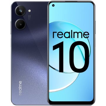 REALME Telefon mobil realme 10, Dual SIM, 8GB RAM, 256GB, 4G, Rush Black REALME Telefon mobil realme 10, Dual SIM, 8GB RAM, 256GB, 4G, Rush Black