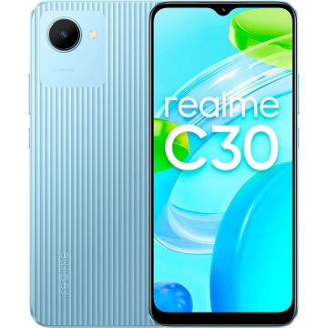 REALME Telefon mobil Realme C30, Dual SIM, 3GB RAM, 32GB, 4G, Blue