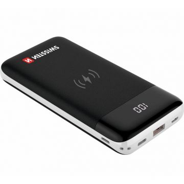 Swissten Powerbank All-in-one Swissten, 10000 mAh, Negru
