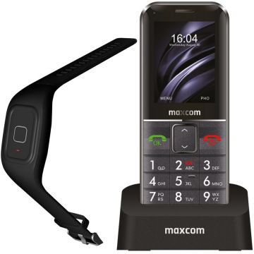 Telefon Mobil MM735 Single SIM Tracker GPS + Bratara SOS IP67 Negru