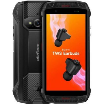 Ulefone Telefon Mobil Ulefone Armor 15, Procesor MediaTek Helio G35 Octa-Core, IPS 5.45 , 6GB RAM, 128GB Flash, Camera Duala 12+13MP, Wi-Fi, 4G, Dual Sim, Android, Negru