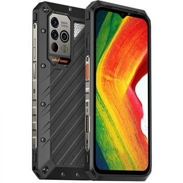 Ulefone Telefon mobil Ulefone Armor 18 5G, 6.58 IPS FHD+, 12GB + 5GB RAM, 256GB ROM, Android 12, Dimensity 900, NFC, IP68, 9600mAh, Dual SIM, Negru