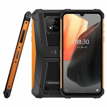 Ulefone Telefon mobil Ulefone Armor 8 Pro, 4G, 6.1 Waterdrop, 8GB RAM, 128GB ROM, Android 11, Helio P60, NFC, IP68, 5580mAh, Dual SIM, Portocaliu