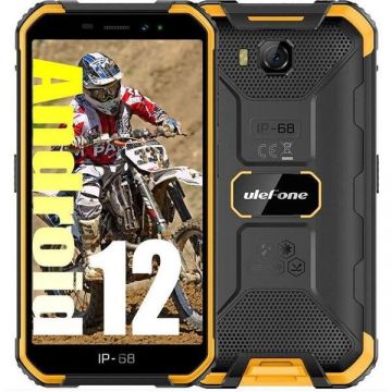 Ulefone Telefon mobil Ulefone Armor X6 Pro, Procesor Mediatek MT6761 Helio A22, IPS LCD Capacitiv touchscreen 5, 4GB RAM, 32GB Flash, Camera 13 MP, 4G, Wi-Fi, Dual SIM, Android, Negru/Portocaliu