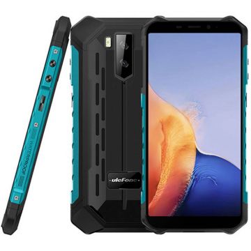 Ulefone Telefon Mobil Ulefone Armor X9, Procesor MediaTek Helio A25 Octa-Core, IPS LCD 5.5, 4GB RAM, 64GB Flash, Camera Duala 13 + 2 MP, Wi-Fi, 4G, Dual SIM, Android, Negru/Verde