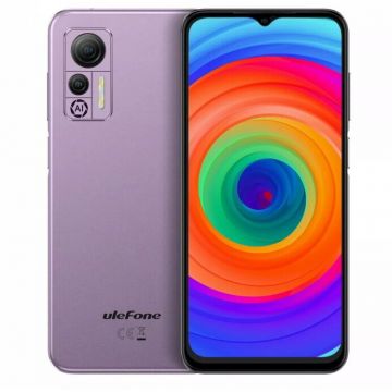 Ulefone Telefon Mobil Ulefone Note 14, Procesor Mediatek MT6761 Helio A22, IPS LCD 6.52, 3GB RAM, 16GB Flash, Camera Duala 13+8MP, Wi-Fi, 4G, Dual Sim, Android, Violet