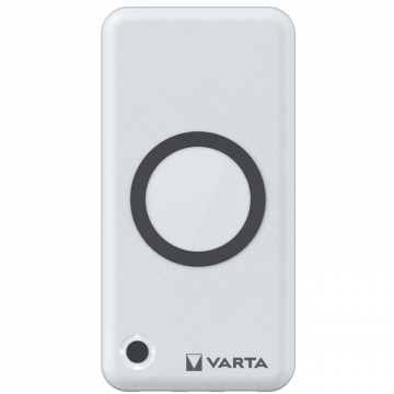 VARTA Baterie Externa Powerbank Varta Wireless, 10000 MA, Quick Charge 3.0 - Power Delivery (PD) - Fast Wireless, Argintie