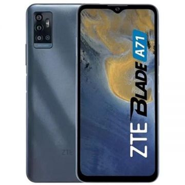 ZTE Telefon Mobil ZTE Blade A71, Procesor Unisoc SC9863A, IPS LCD Multitouch 6.52, 3GB RAM, 64GB Flash, Camera Tripla 16+8+2MP, Wi-Fi, 4G, Dual Sim, Android, Gri