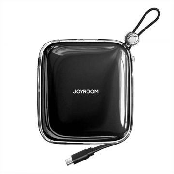 Acumulator extern JR-L002 Jelly Powerbank, 22.5W, USB-C, USB, Cablu USB-C integrat, Negru Acumulator extern JR-L002 Jelly Powerbank, 22.5W, USB-C, USB, Cablu USB-C integrat, Negru
