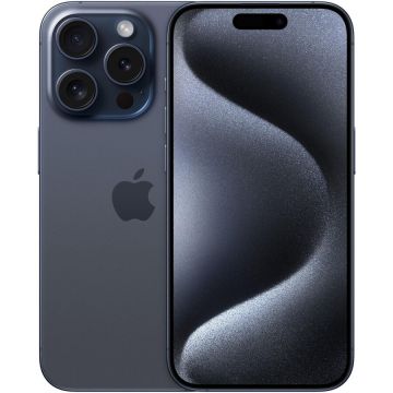 Apple Telefon mobil Apple iPhone 15 Pro, 256GB, 5G, Albastru-Titan Apple Telefon mobil Apple iPhone 15 Pro, 256GB, 5G, Albastru-Titan
