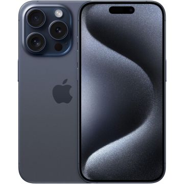 Apple Telefon mobil Apple iPhone 15 Pro, 512GB, 5G, Albastru-Titan Apple Telefon mobil Apple iPhone 15 Pro, 512GB, 5G, Albastru-Titan