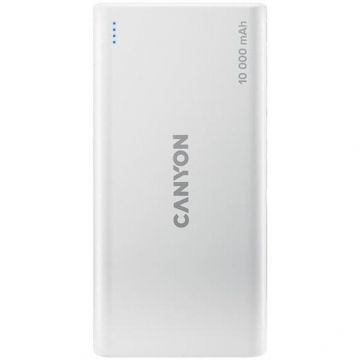 Canyon Acumulator extern Canyon CNE-CPB1008W, 10000 Mah, 2x USB Out, Alb