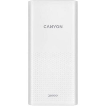Canyon Acumulator extern Canyon PB-2001, 20000mAh, 2x USB-A , Alb