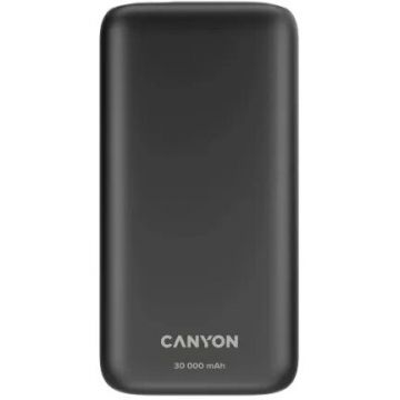 Canyon Acumulator Extern Canyon PB301B, 30000 mAh, 2x USB-A, 1x USB Type-C, PD, Quick-Charge, 20W, Negru