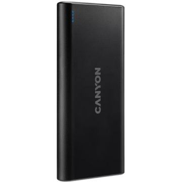 Canyon Baterie externa Canyon CNE-CPB1008B, 10000 mAh, 2x USB, Negru