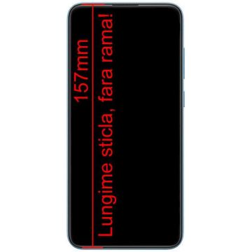 Display Samsung Galaxy A11 A115 cu Rama Black Negru VARIANTA SCURTA CU STICLA 157mm