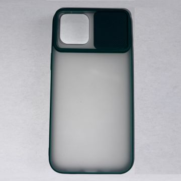 Husa din silicon cu protectie glisanta pentru lentile pentru iPhone 12 Pro Max