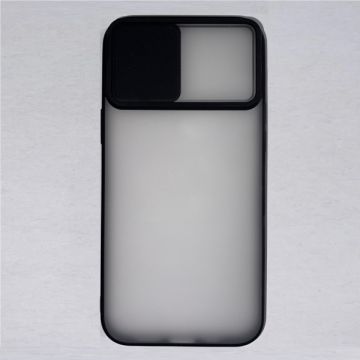 Husa din silicon cu protectie glisanta pentru lentile pentru iPhone 12 Pro Max
