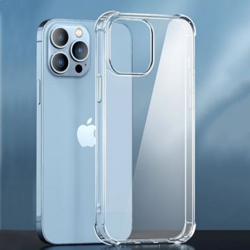 Husa transparenta din silicon cu intarituri la colturi pentru iPhone 14 Pro Max
