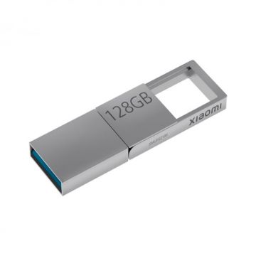 Memorie USB Xiaomi Dual Interface U Disk Silver, 128GB, USB A 3.2, USB Type-C, OTG, Aliaj de zinc
