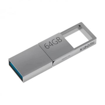 Memorie USB Xiaomi Dual Interface U Disk Silver, 64GB, USB A 3.2, USB Type-C, OTG, Aliaj de zinc