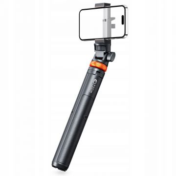 Selfie stick Wireless cu trepied Tech-Protect L03S, Bluetooth, Telecomanda, Negru