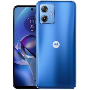 Smartphone Motorola Moto G54 5G Power Edition, Ecran 120 Hz, 256GB, 12GB RAM, Dual SIM, stabilizare OIS, baterie 6000 mAh, Pearl Blue
