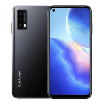 Telefon mobil Blackview A90 Negru, 4G, IPS HD+ 6.39 , 4GB RAM, 64GB ROM, Android 11, Helio P60 OctaCore, NFC, 4280mAh, Dual SIM